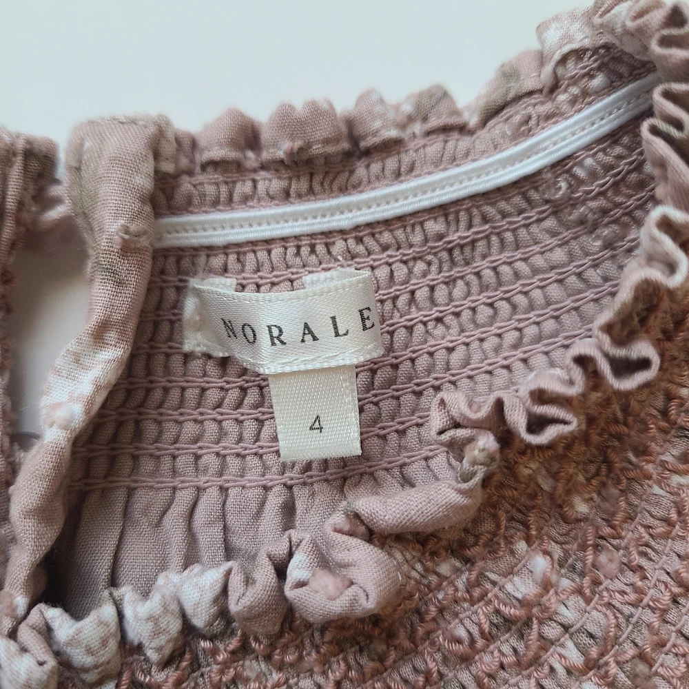 Noralee Maddie Dress In Blush Hydrangea - Picture 3 of 4